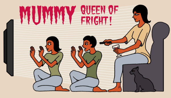 Mummy, Queen of Fright! (illustration)